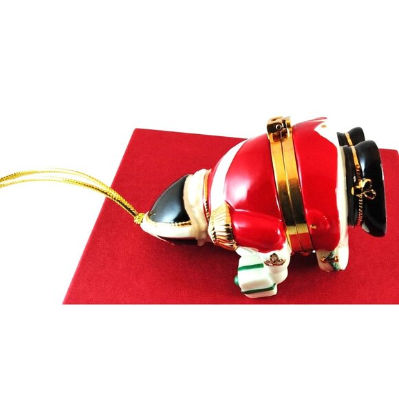 Lenox Marching Monarch Hinged Trinket Box Ornament Porcelain & Gold Accents - Picture 10 of 12